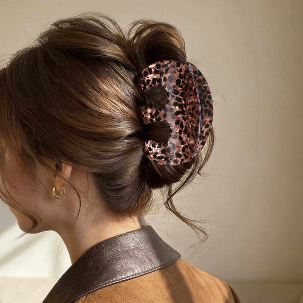 Beau - Elegant Style Leopard Print Claw Clip