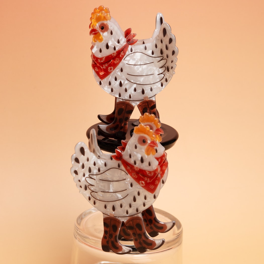 Beau - Cartoon Hen Design PVC Claw Clip