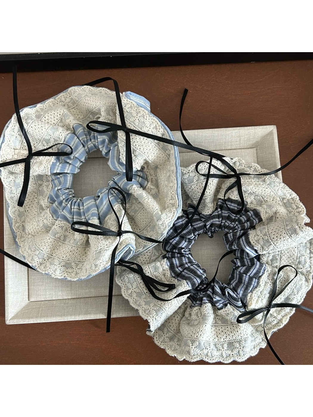 Gifty - Lace Ribbon Bow Oversized Scrunchie