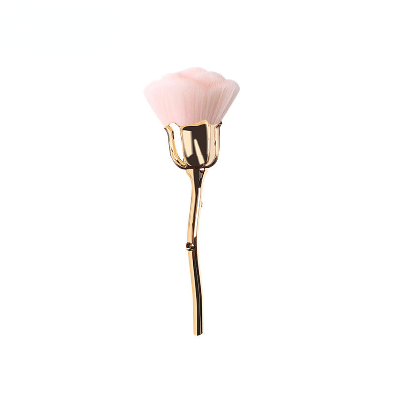 Smoosh -  Rose Flower Makeup Brush, Large Powder Brush