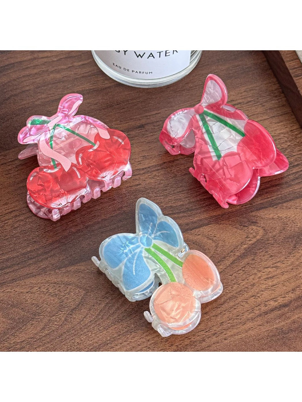 Beau - Adorable Cherry Hair Claw Clip Ponytail Holder