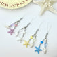 Close-up of the starfish pendant keychain showing textured details