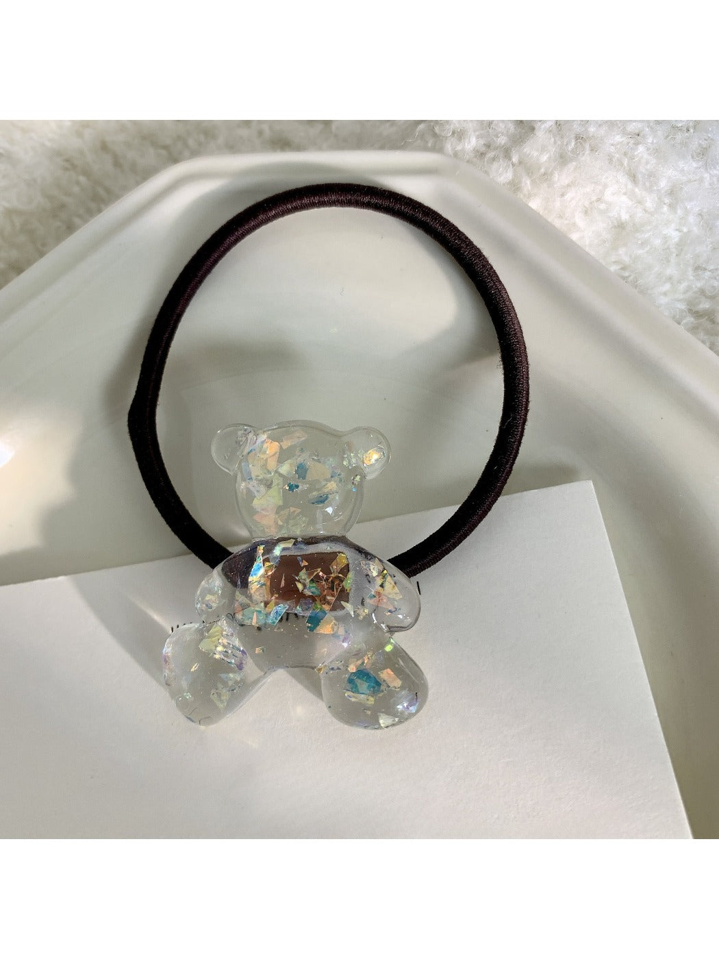 Gifty - Cute Clear Bear Hair Tie