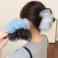 Beau - Cloud Ruffle Mesh Polka Dot Hair Claw Clip