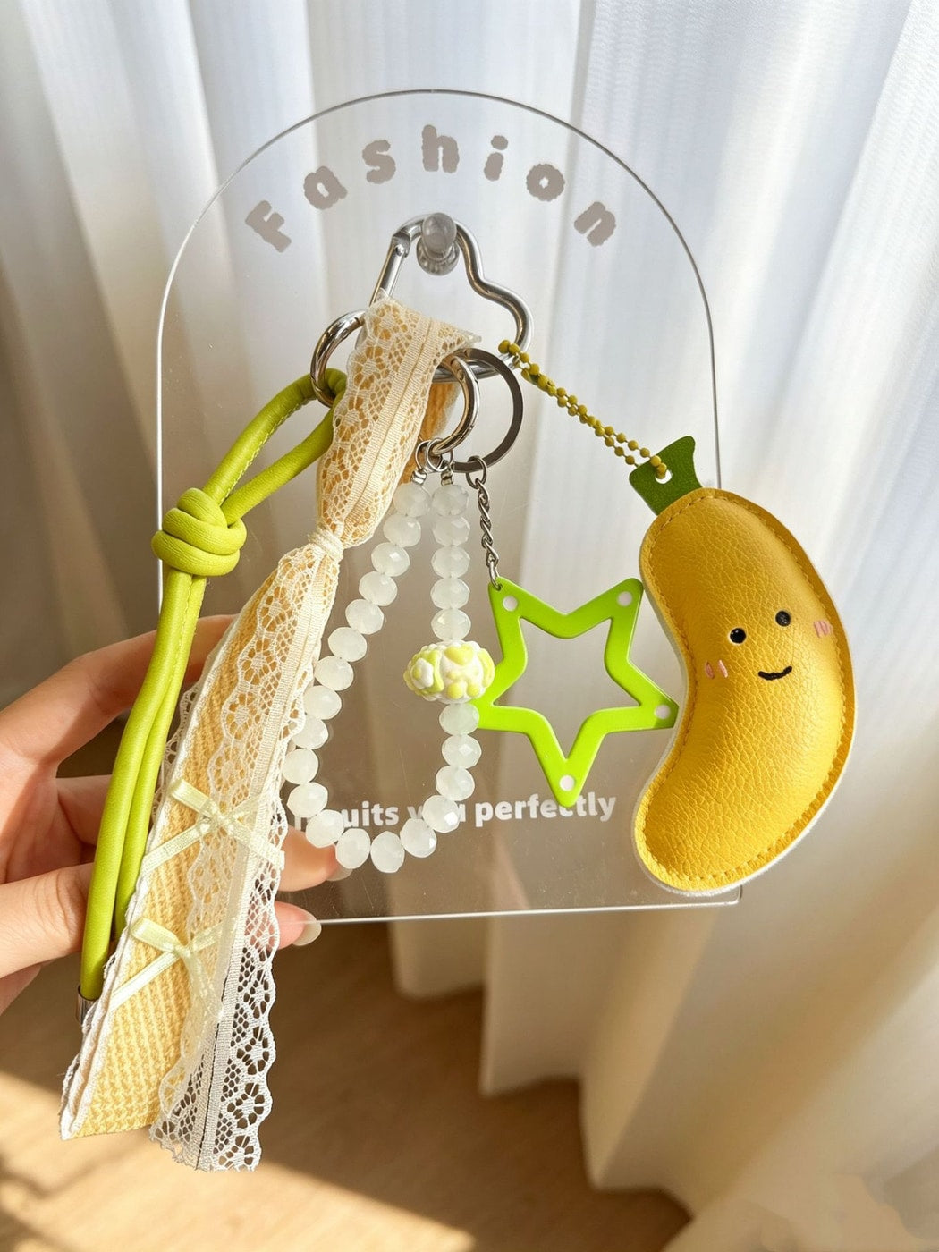 Keypus - Cute Fruit Pattern Bag Pendant Keychain