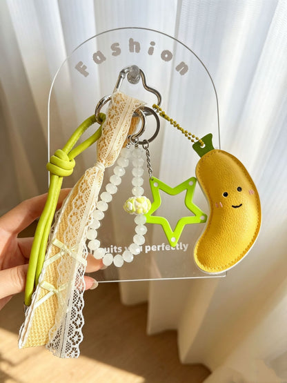 Keypus - Cute Fruit Pattern Bag Pendant Keychain