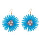 Earedge - Bohemian Round Sunflower Accent Earrings
