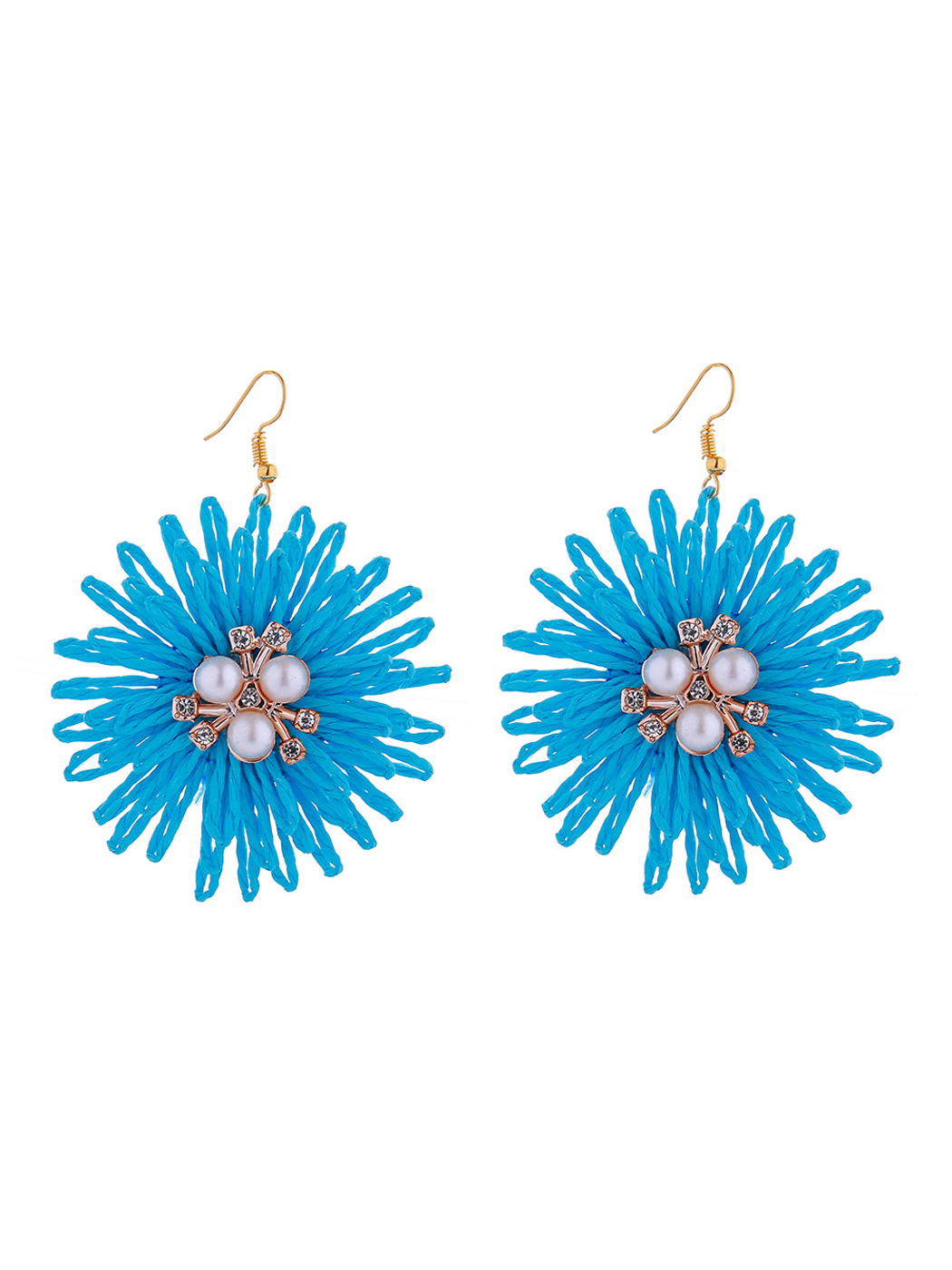 Earedge - Bohemian Round Sunflower Accent Earrings