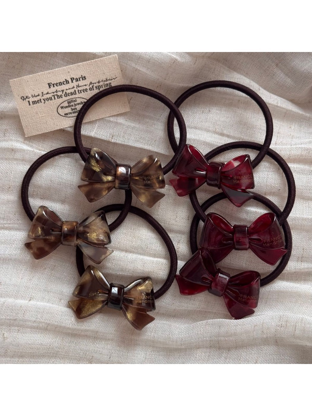 Gifty - Simple Tortoiseshell Bow Hair Tie