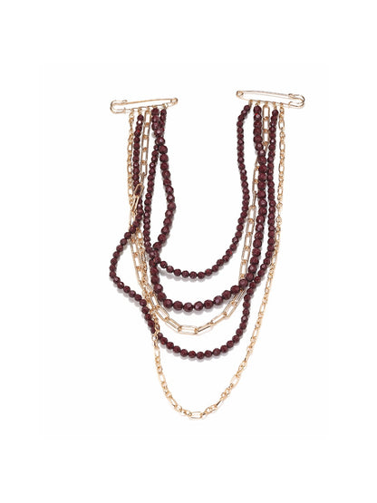 Brovia - Statement Waterfall Strand Tassel Design Brooch