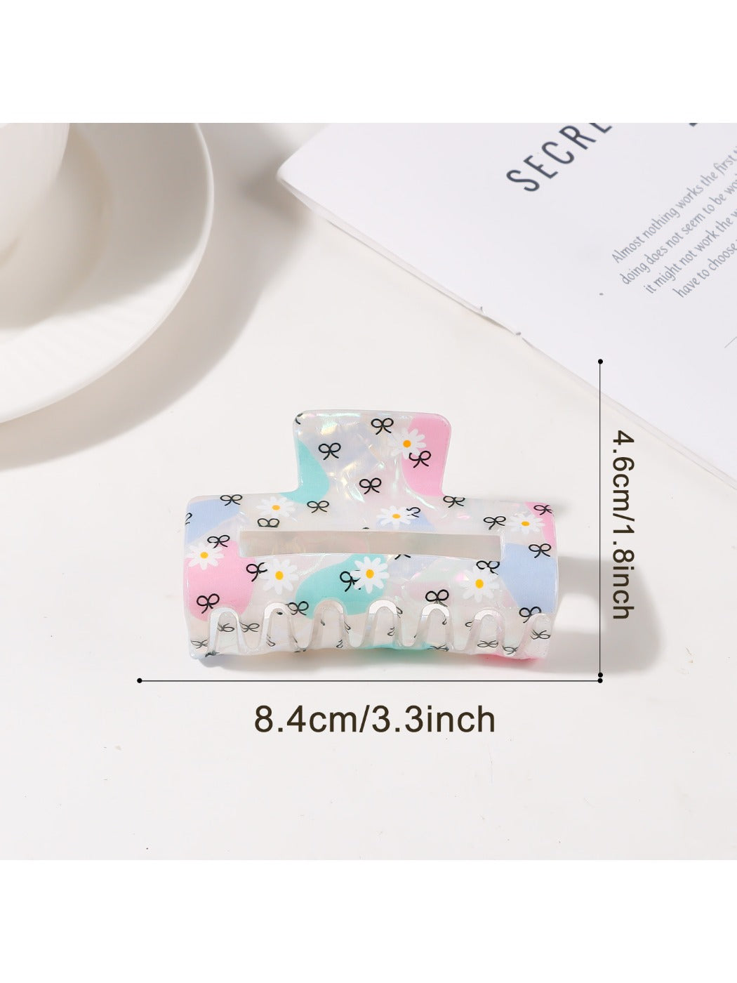 Beau - Elegant Plaid Square Hair Claw Clip