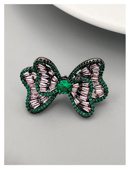 Brovia - Refined Butterfly Bow Decorative Brooch