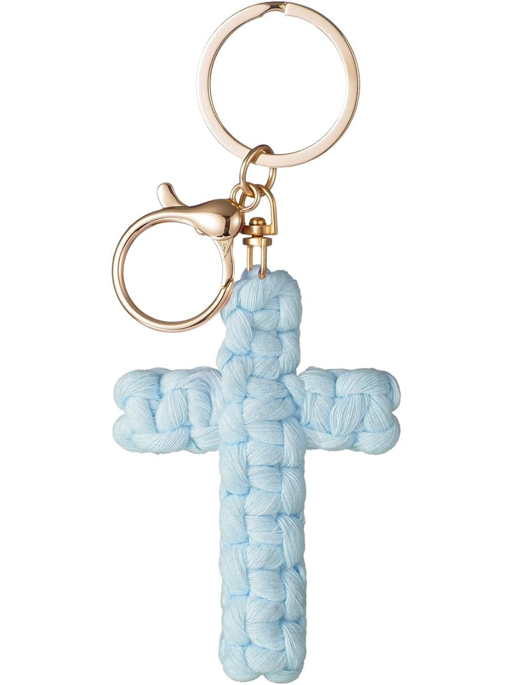 Keypus - Boho Braided Cross Bag Charm Keychain