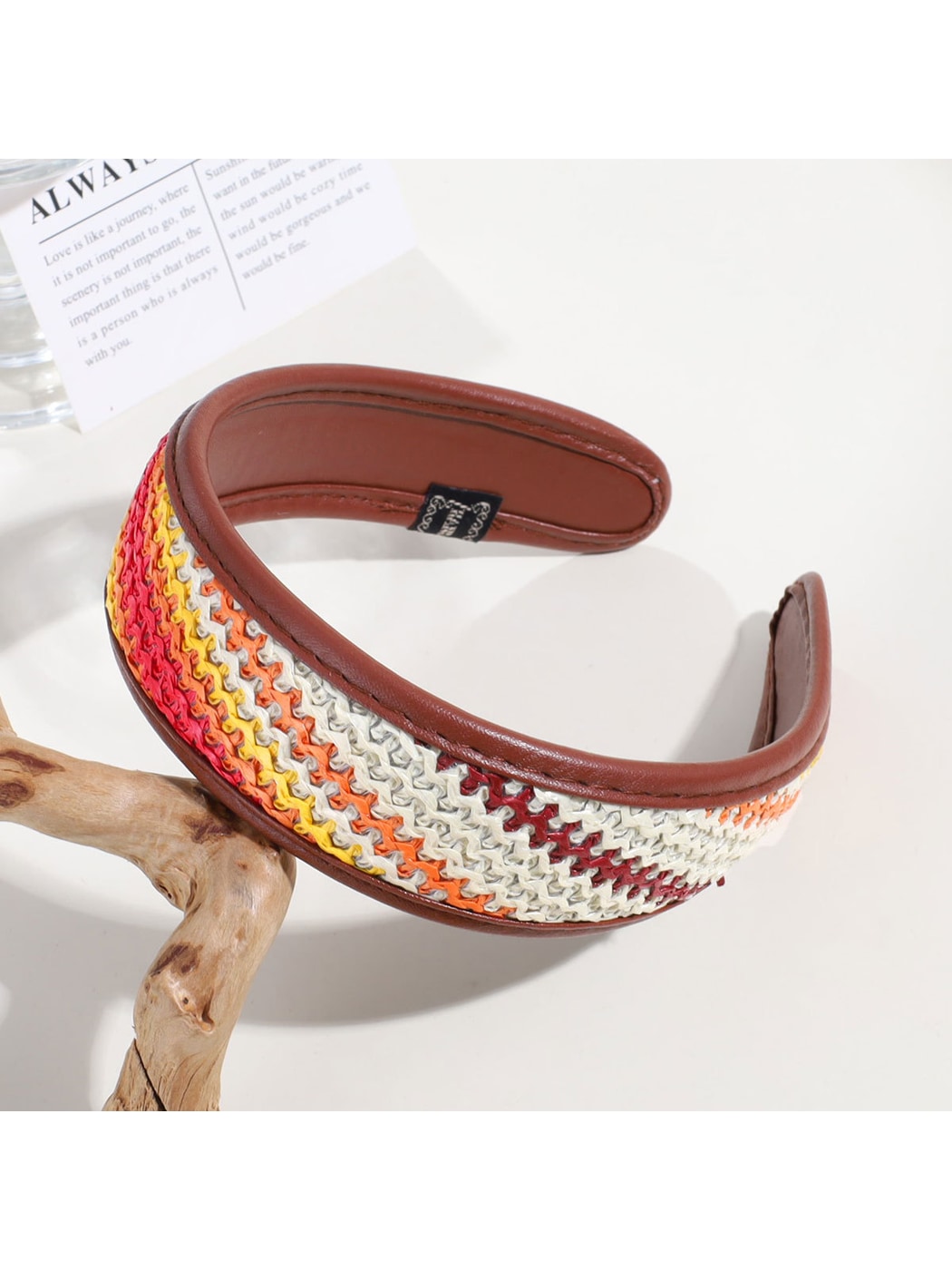Gifty - Braided Woven Retro Style Wide Brim Headband