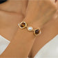 Lovra - Retro Oval and Round Link Dressy Alloy Bracelet