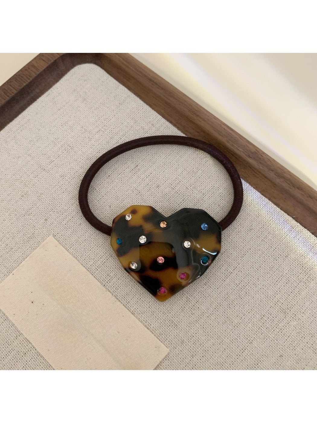 Gifty - Heart Acetate Elastic Hair Tie