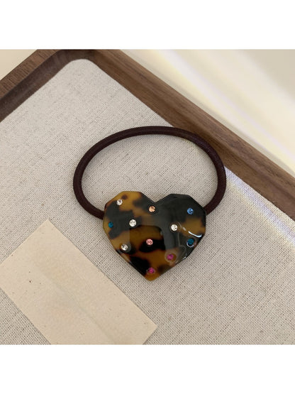 Gifty - Heart Acetate Elastic Hair Tie