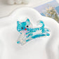 Beau - Openwork Cat Shape Decorative Claw Clip