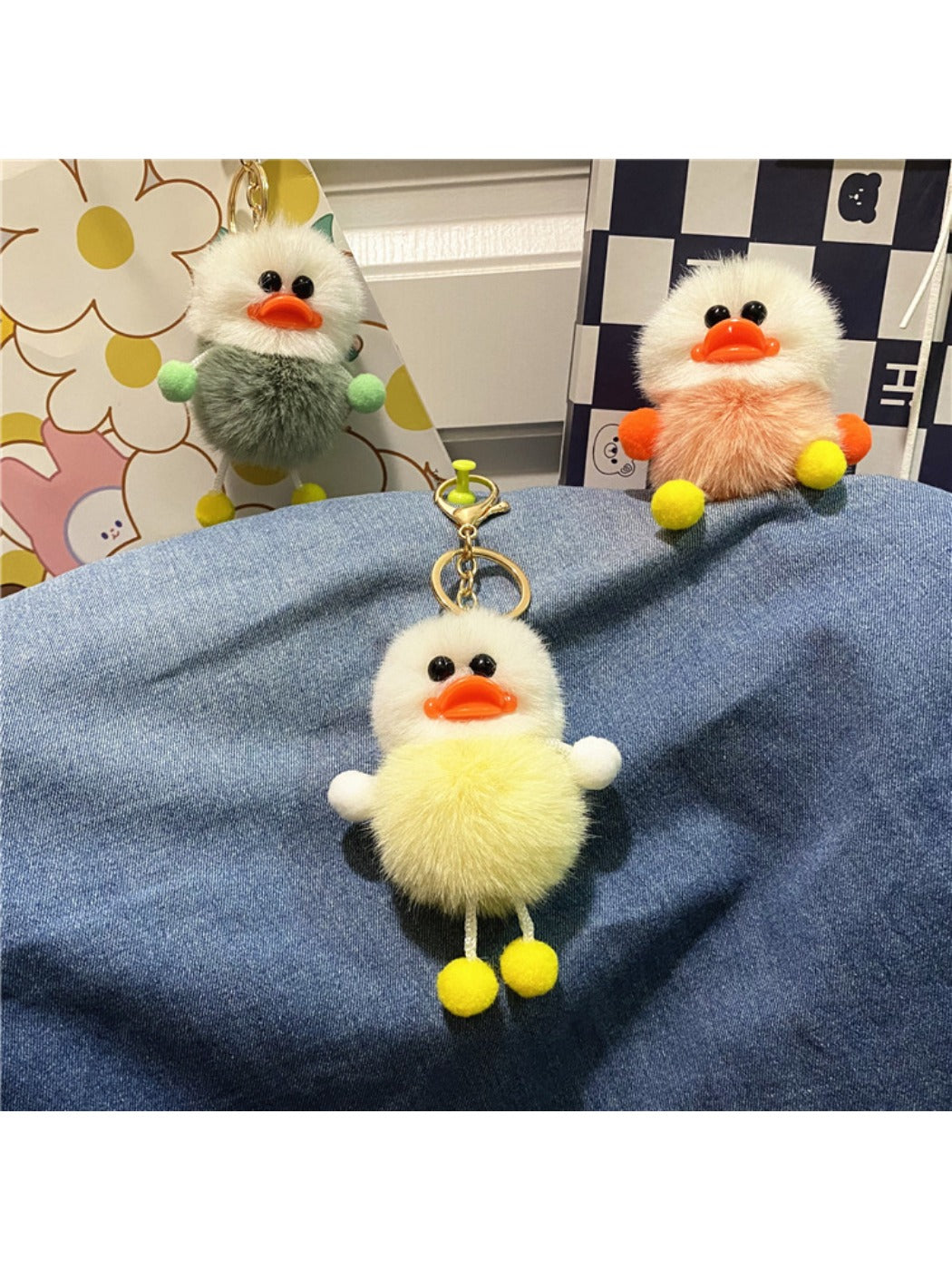 Keypus - Cute Duck Plush Bag Charm Keychain