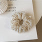Gifty - Heart Pattern Ruffled Mesh Scrunchie