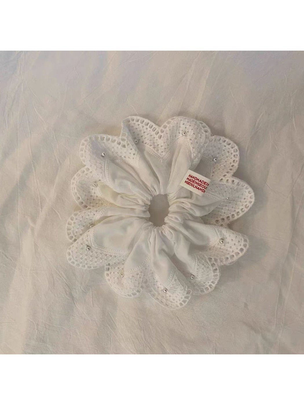 Gifty - Sweet Lace Checkered Hair Tie