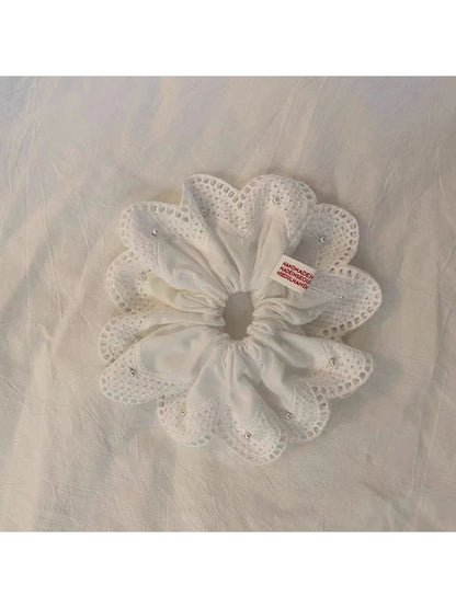 Gifty - Sweet Lace Checkered Hair Tie