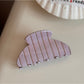 Beau - Colorful Stripe Pattern Acrylic Claw Clip