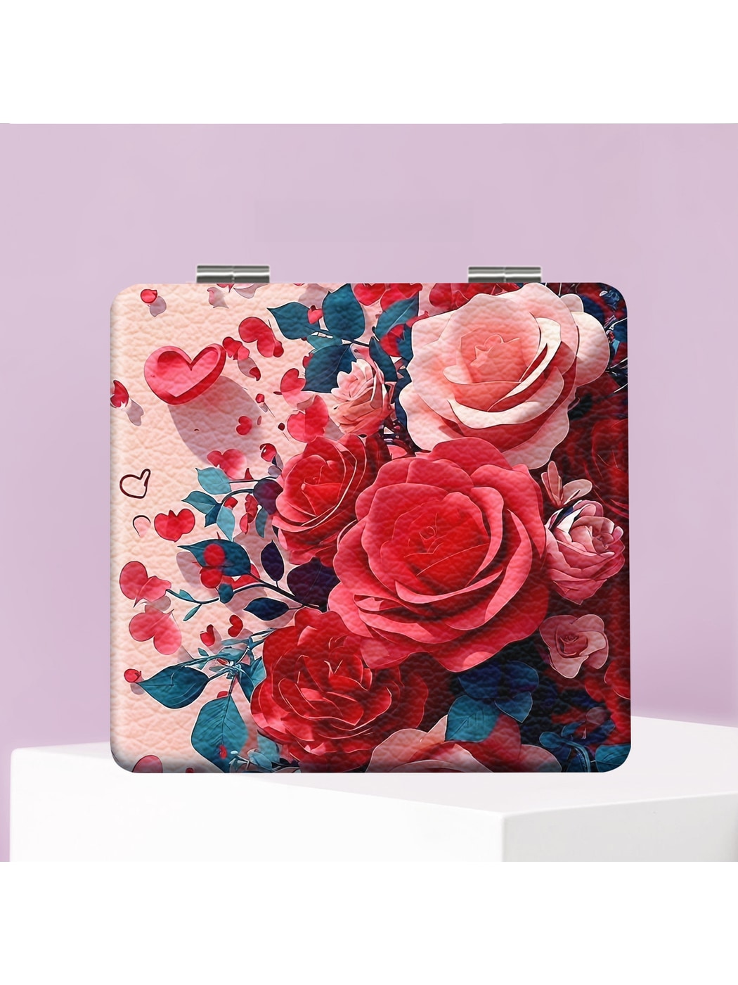 Mirroray - Floral Print Foldable Portable Compact Mirror