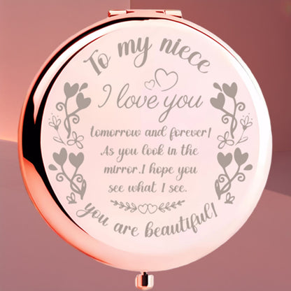 Mirroray - Portable Round Handheld Touch-Up Mirror