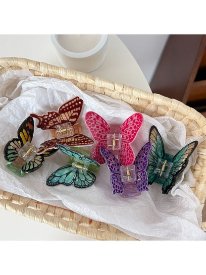 Beau - Butterfly Shape Patterned Hair Claw Clip