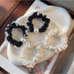 Gifty - Ruffle Trim Knit Finish Elastic Scrunchie