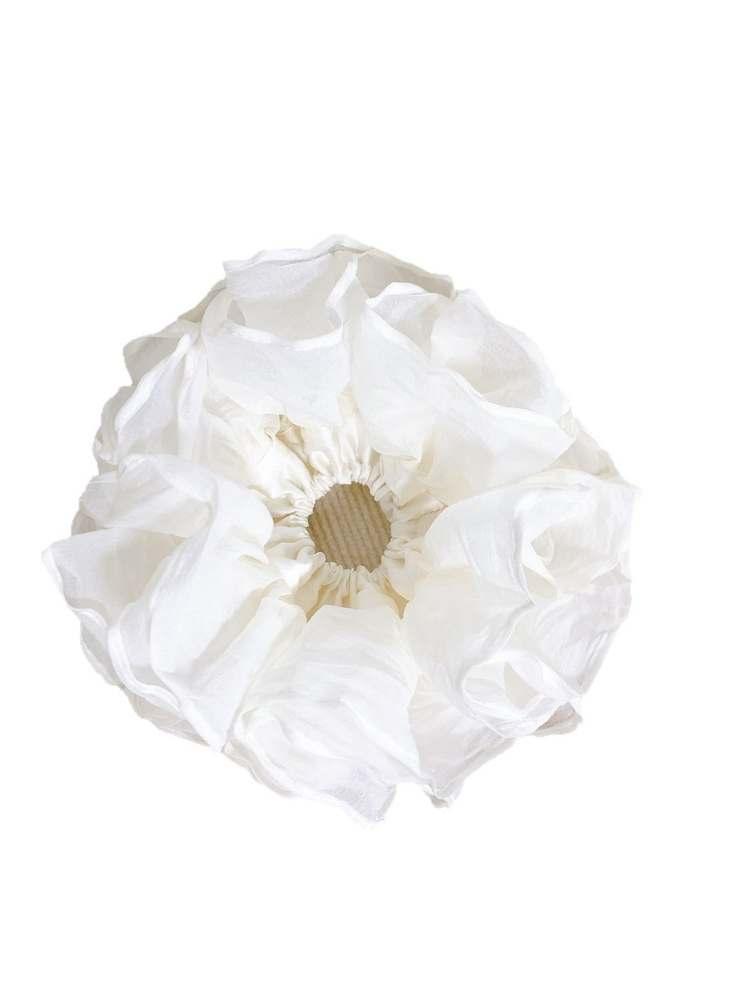 Gifty - White Forest Style Bubble Gauze Scrunchie