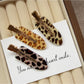 Beau - Leopard Print Oval Hair Clip