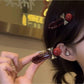 Beau - Ankara Red Bow Hair Clip
