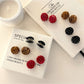 Beau - Polka Dot Round Acetate Fiber Claw Clip