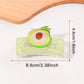 Beau - Square Fruit Print Hair Claw Clip