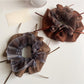 Gifty - Dark-Toned Plaid Pattern Scrunchie