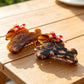Beau - Bow Dog Design Scalloped Claw Clip