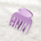 Beau - Simple Solid Color Matte Finish Hair Claw Clip
