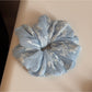 Gifty - Irregular Ruched Embroidered Hair Scrunchie