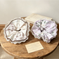 Gifty - Floral Lace Trim Oversized Ruffle Scrunchie
