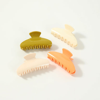 Beau - Solid Color Square Tip Claw Clip