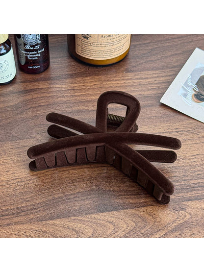 Beau - Elegant Velvet Hair Claw Clip Large