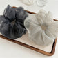 Gifty - Polka Dot Mesh Polyester Fabric Scrunchie