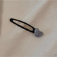 Beau - Polka Dot Heart Satin Finish Fabric Scrunchie