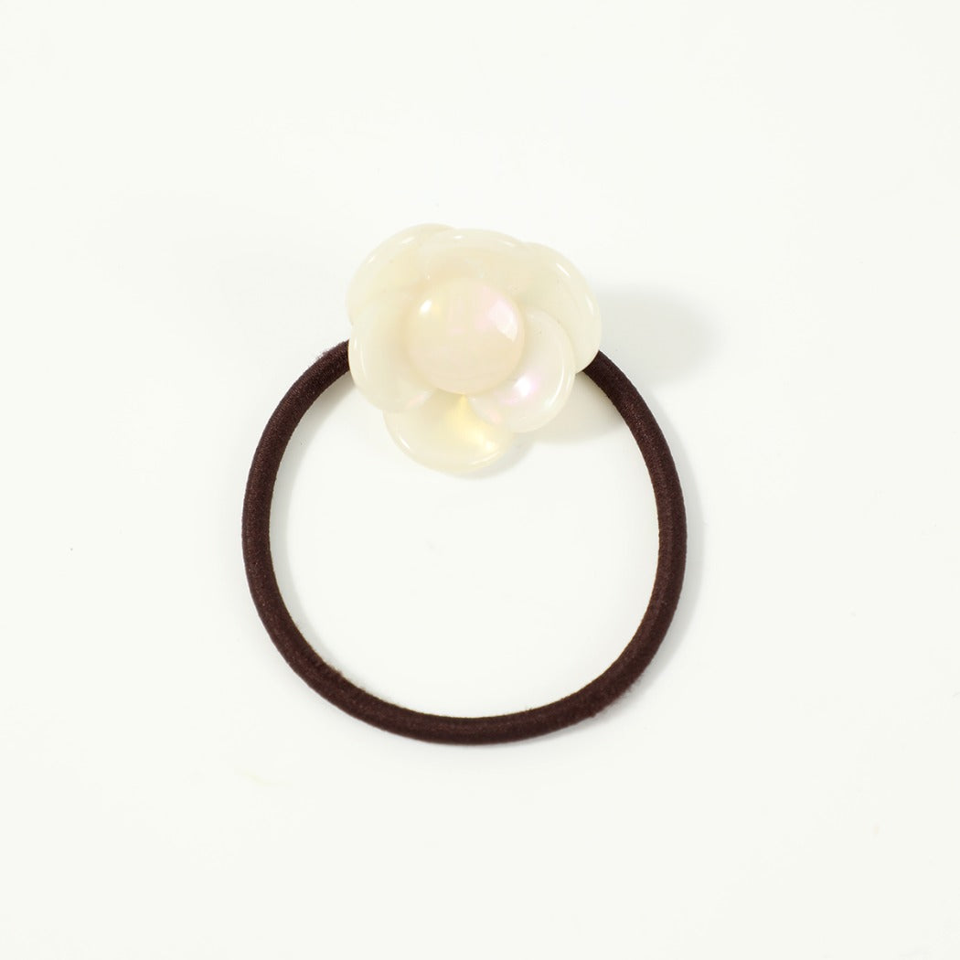 Gifty - Acetate Flower Hair Tie for High Ponytail Bun