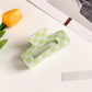 Beau - Checkerboard Macaron Openwork Hair Claw Clip