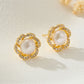 Earedge - Round Center Flower Stud Earrings