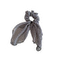 Gifty - Plaid Ribbon Bow Polyester Scrunchie