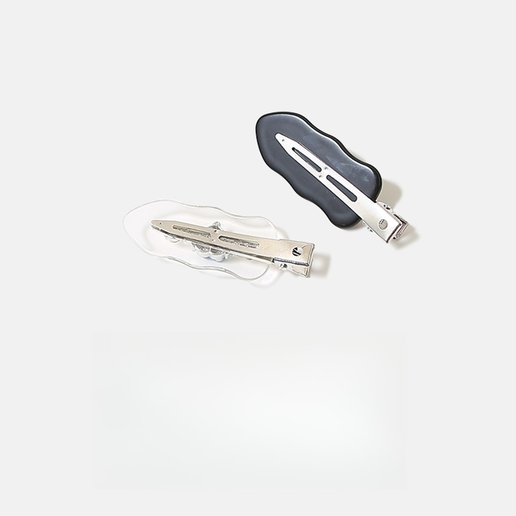 Beau - Modern Heart Accent Acrylic Side Barrette